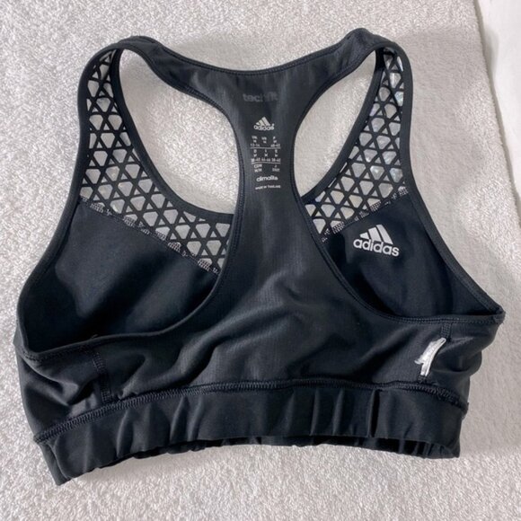 Adidas Climalite Black Sports Bra With Hologram Detail M - Picture 10 of 10